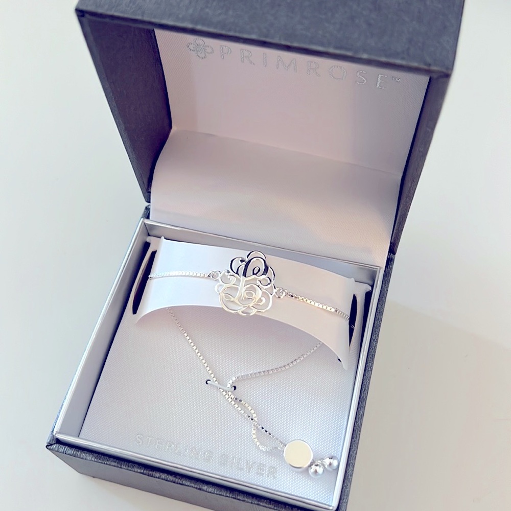 Initial “L” Slider Bracelet